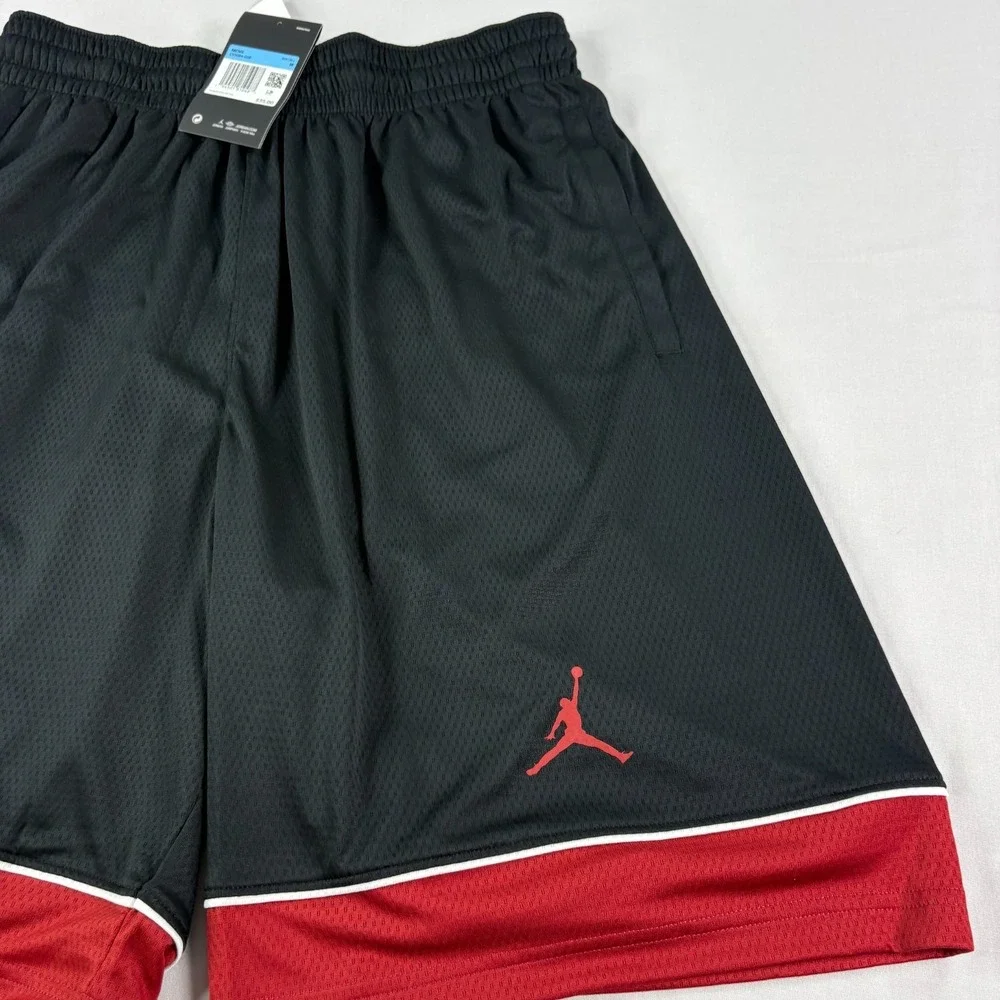 Oklahoma Sooners Shorts Mens Medium Black Air Jordan Basketball Gym Athletic NEW